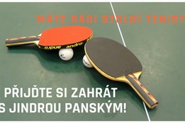 Máte rádi stolní tenis? Můžete si ho přijít zahrát s mistrem Evropy