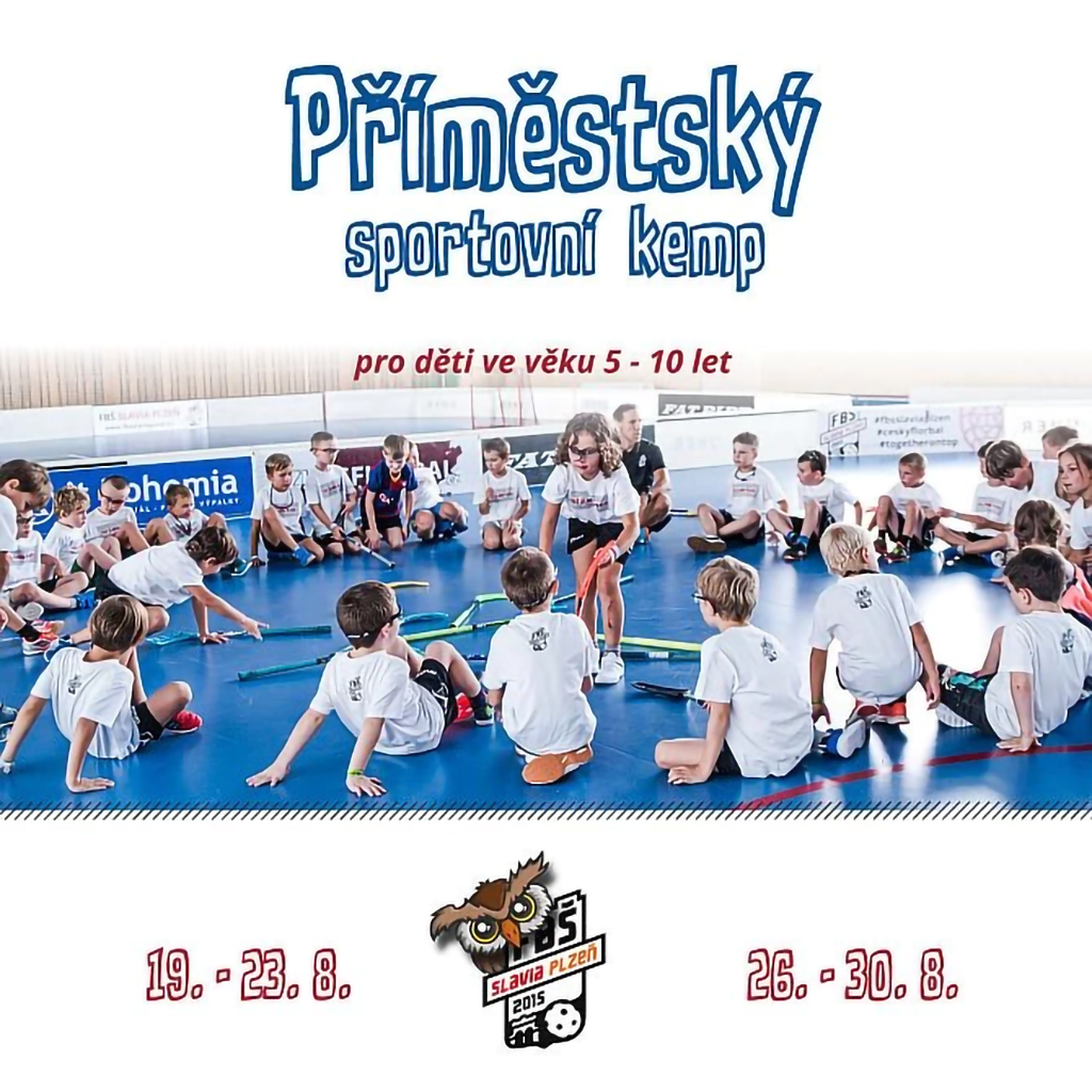 leták - Příměstský sportovní tábor FBŠ Slavia Plzeň 2024