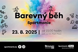 Barevný běh Sportmánie - Zábavný nesoutěžní běh pro celou rodinu