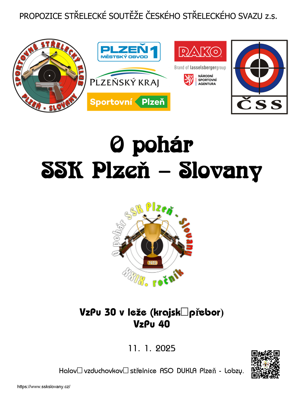 leták: O pohár SSK Plzeň - Slovany 2025