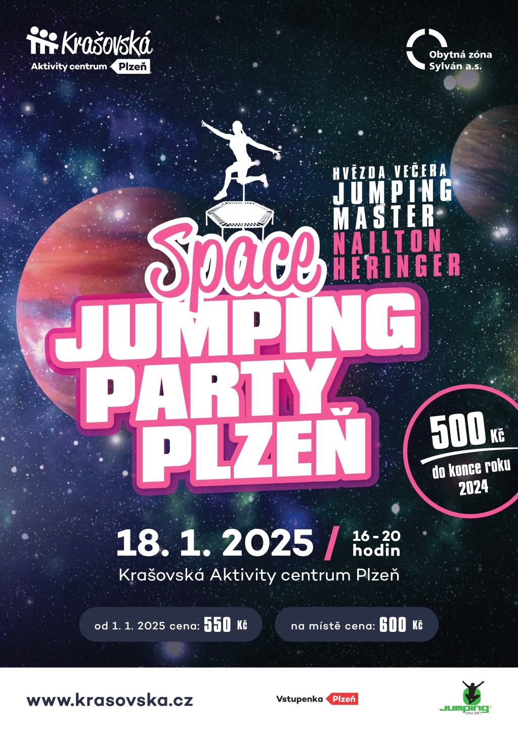 leták - Space JUMPING PARTY 2025