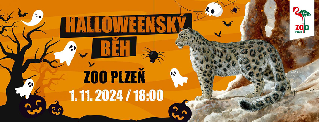 leták - Halloweenský běh pro Zoo Plzeň 2024 - Rozběháme Česko #myteporazime