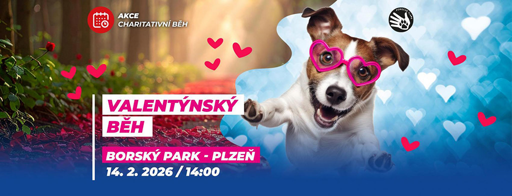 plakát Valentýnský běh Plzeň 2026