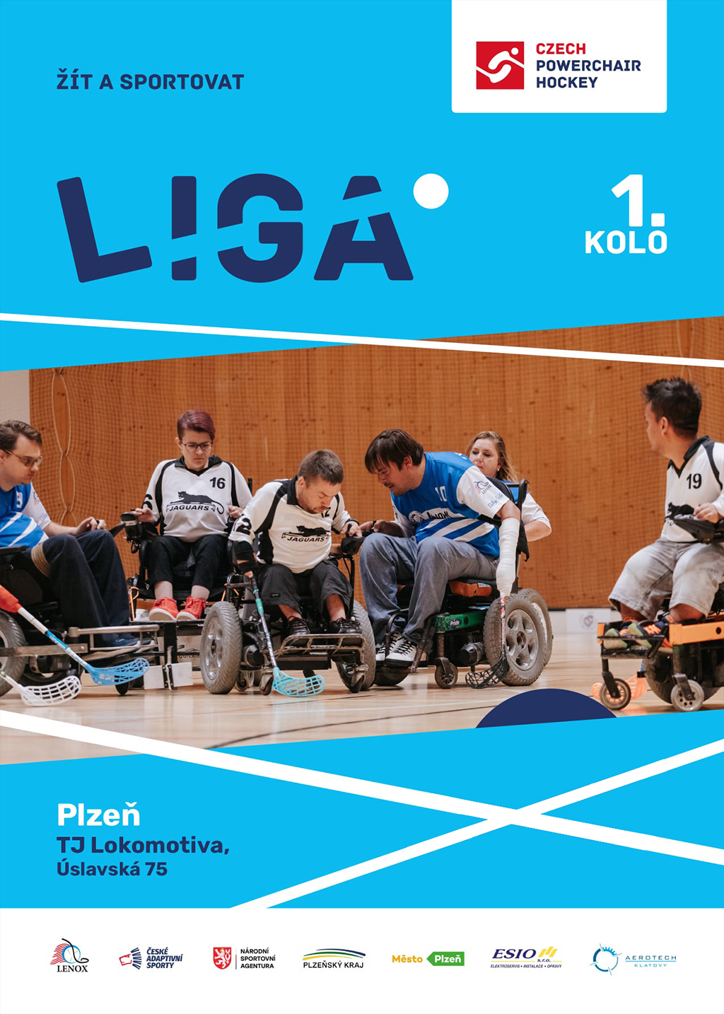 leták z loňského ročníku - Memorial Cup 2025 - I. Ligové kolo Powerchair Hockey