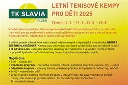 Letní tenisové kempy pro děti
