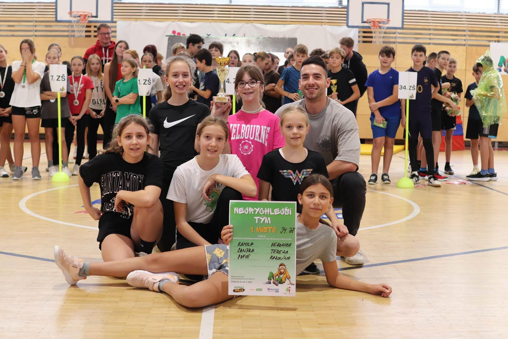 2. finálové kolo sportovního projektu Monkey Skills